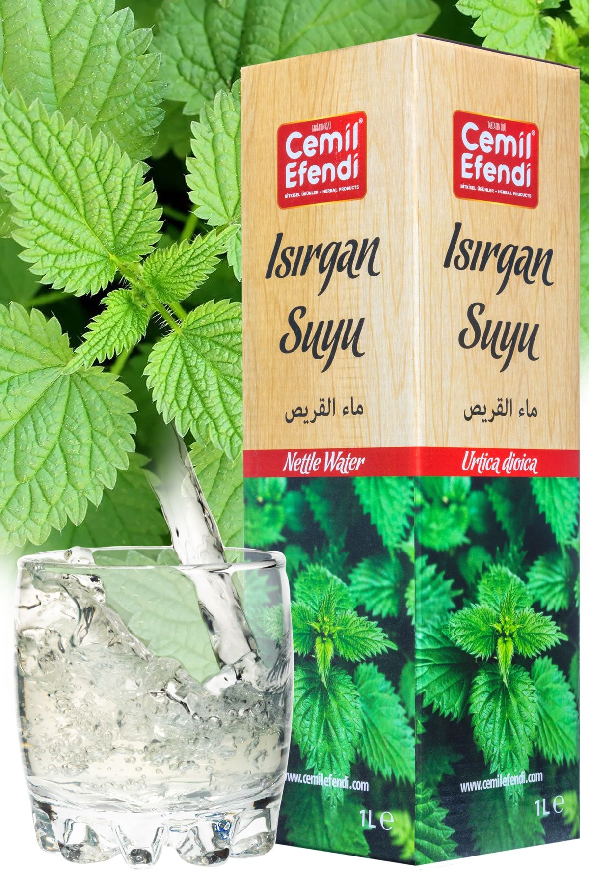 Cemilefendi Nettle Water 100% Natural 1 Liter Pet Bottle