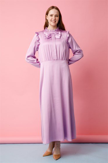 Bow Detailed Dress LILAC