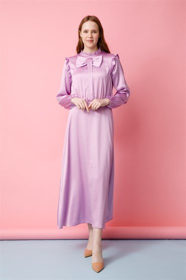 Bow Detailed Dress LILAC