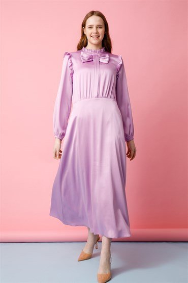 Bow Detailed Dress LILAC