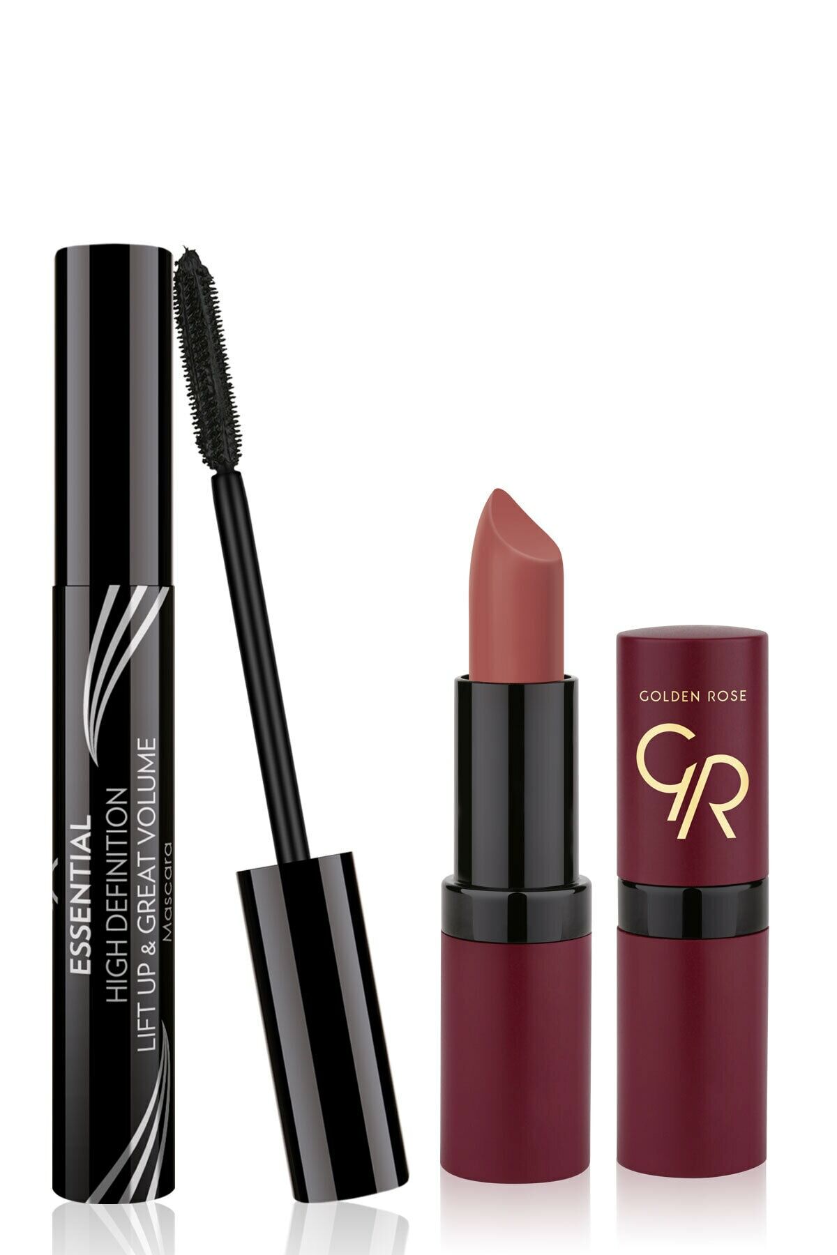 Volumizing Mascara And Velvet Matte Lipstick - Makeup Set 1