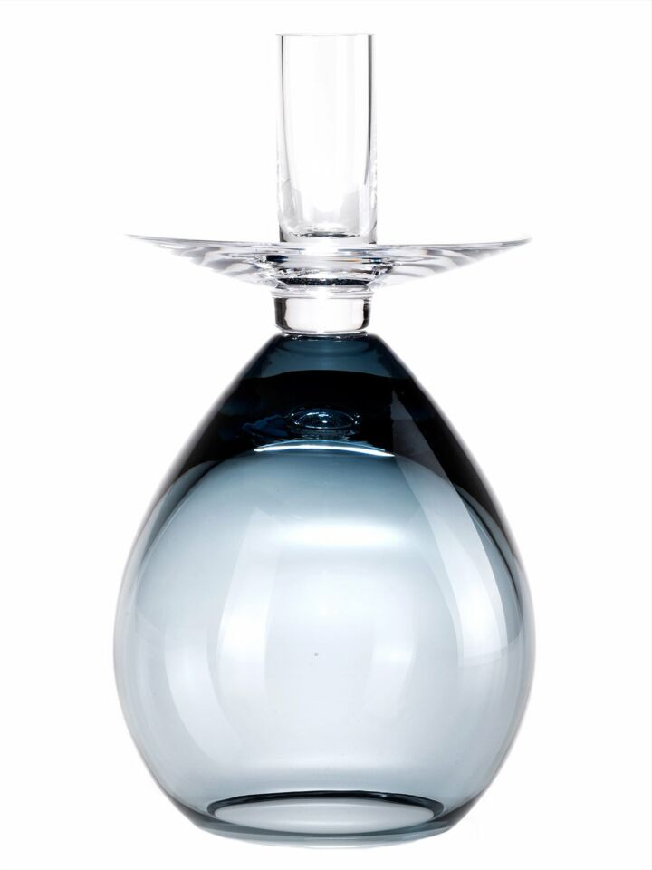 Princess Candlestick Steel Blue