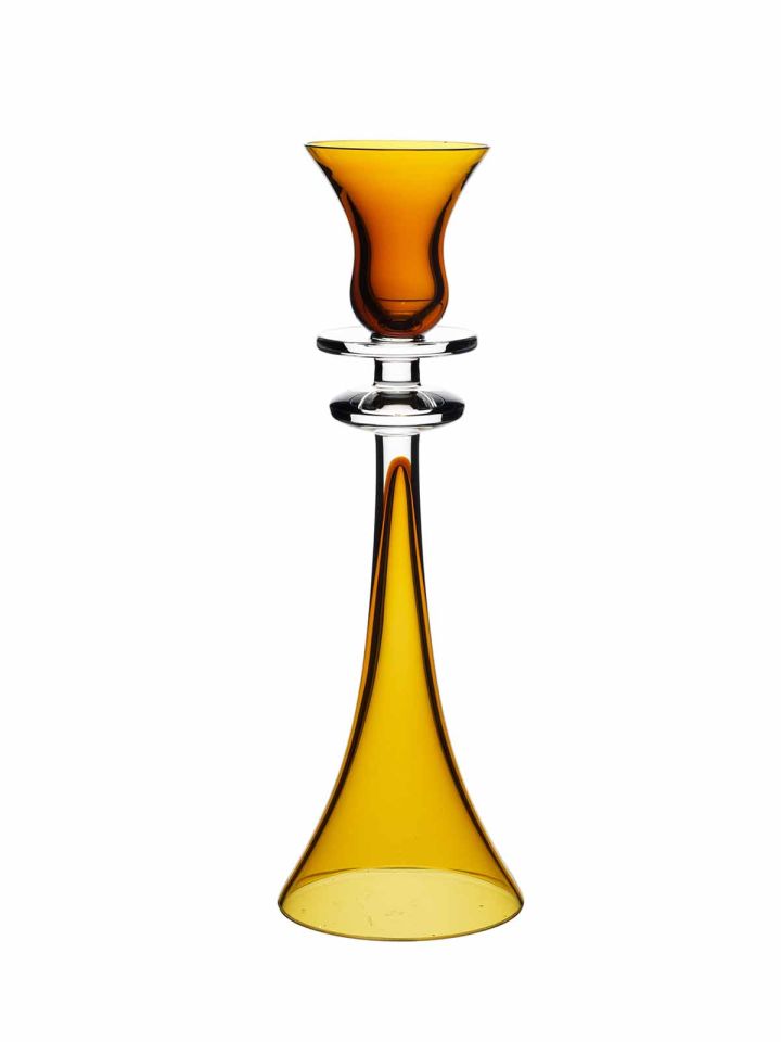 Poem Candle Holder Amber