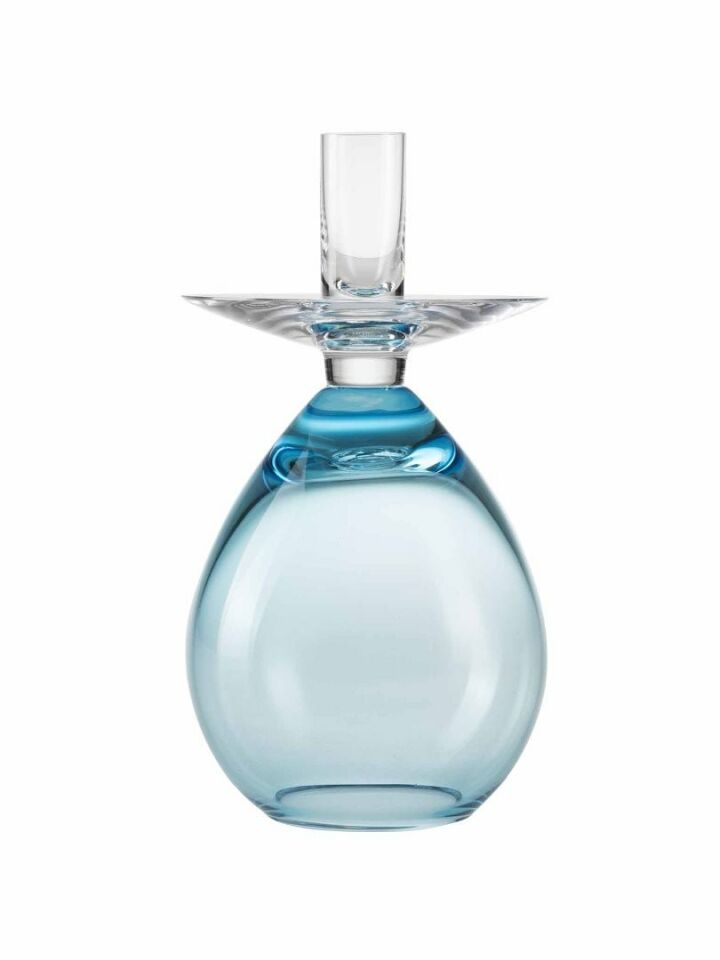 Princess Candlestick Turquoise Blue