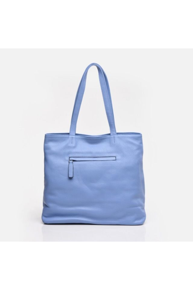 Genuine Leather Blue Women's Bag