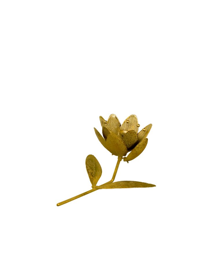 Flower 2 Metal Şamdan Mumluk