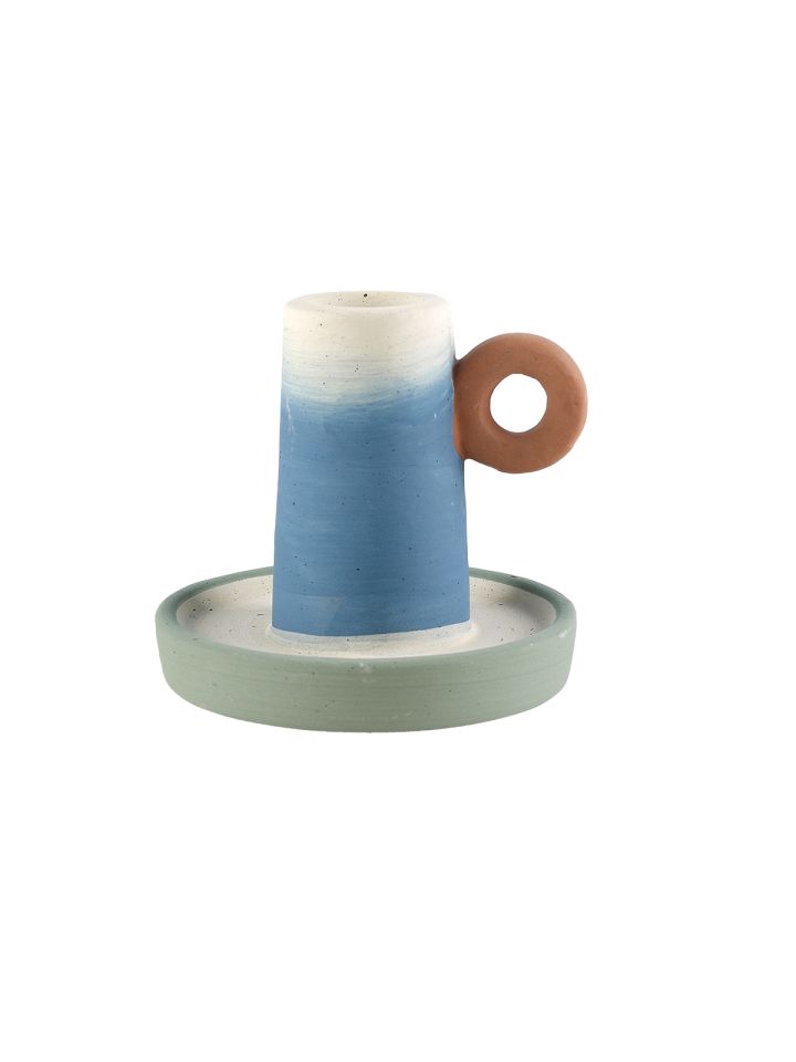 Panama 2 Ceramic Candlestick Holder