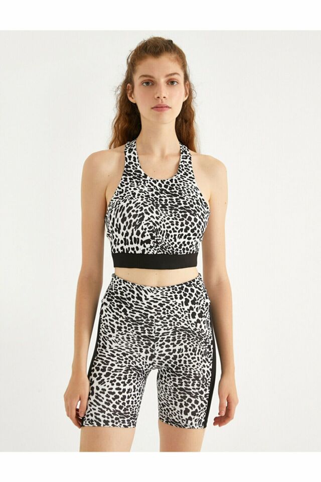 Leopard Print Sports Bra