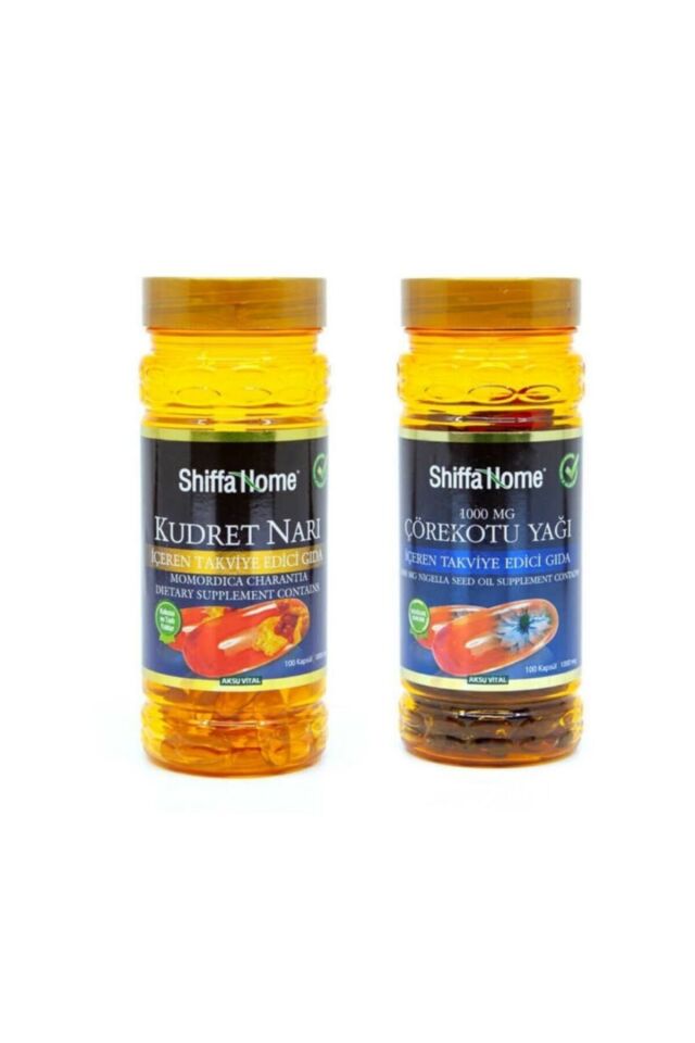 Zeytinyağlı Kudret Narı Softjel Kapsül + Çörekotu Yağı Softjel- 1000 Mg