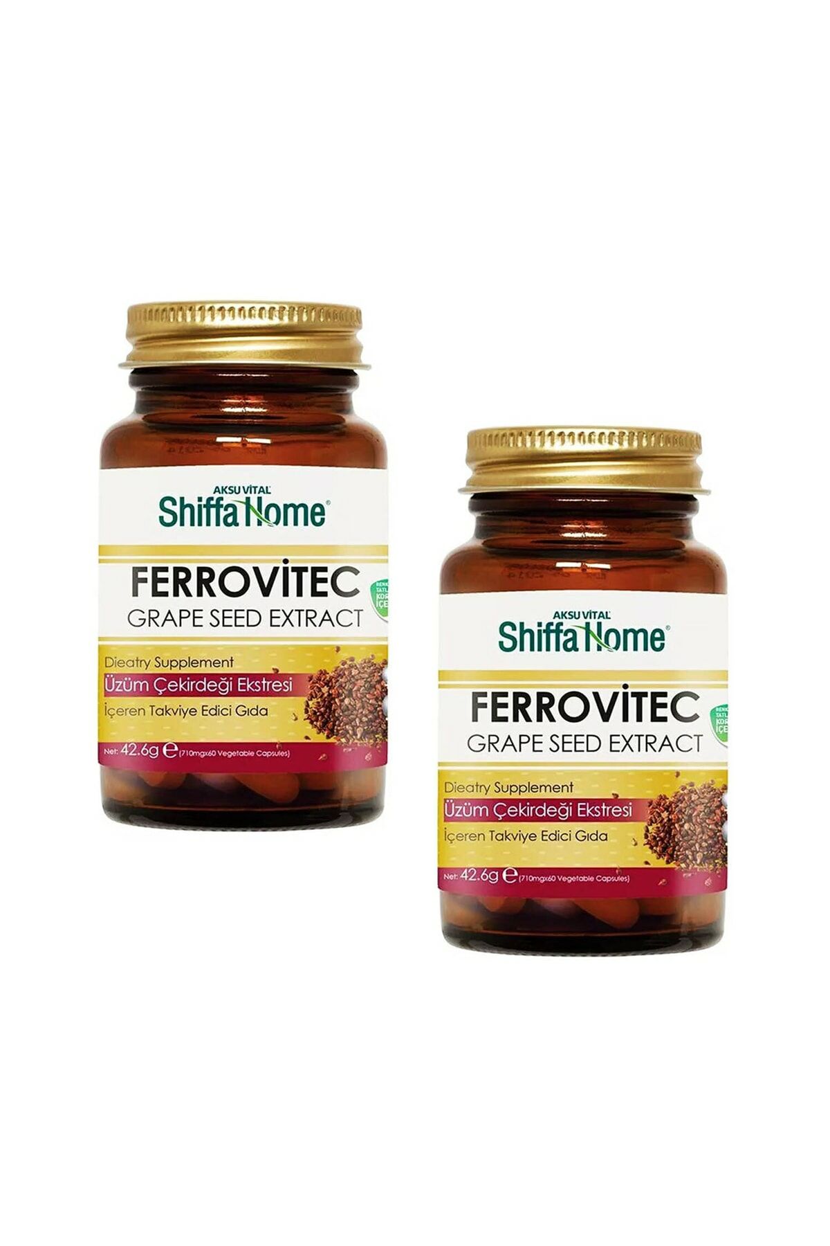 2 Adet Ferrovitec 710 Mg 60 Kapsül