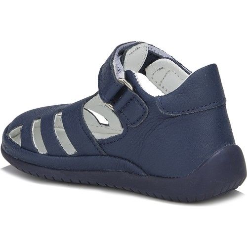 Leather Men's First Step Casual Shoes Navy Blue