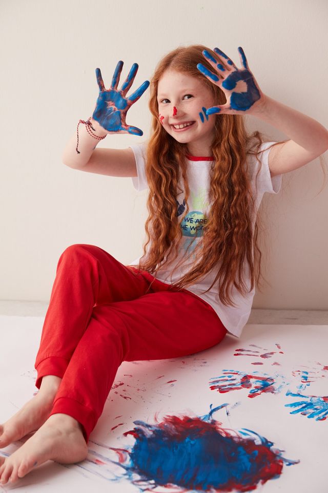 Multi Colored Unisex World 2 Pajamas Set