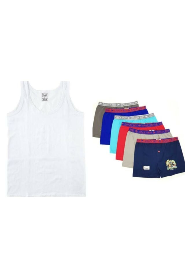 Erkek Çocuk Atlet Boxer Takım 3'lü Paket