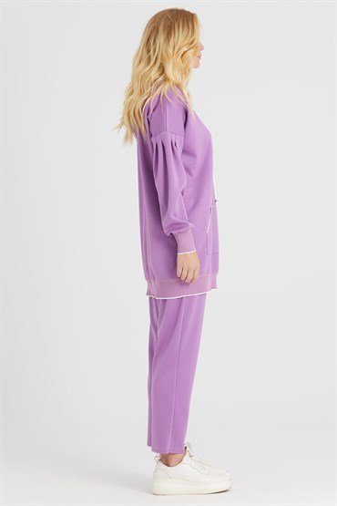 Hooded Tunic Pants Set LILA