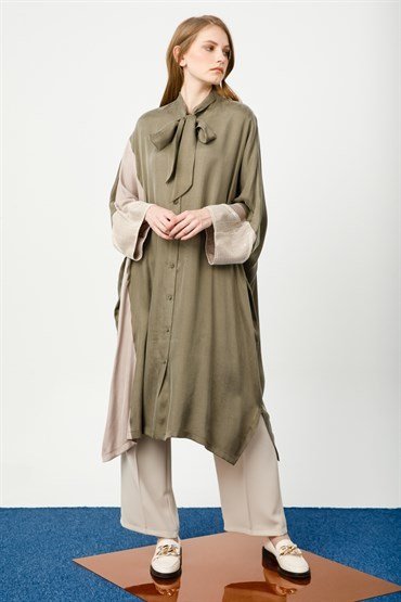 Sleeve Detailed Tunic GREEN
