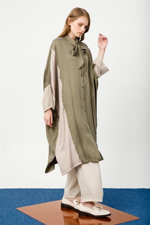 Sleeve Detailed Tunic GREEN