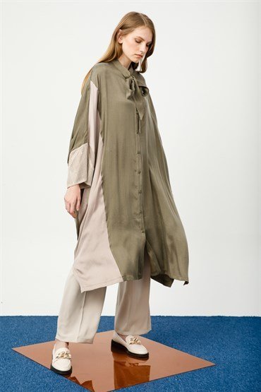 Sleeve Detailed Tunic GREEN