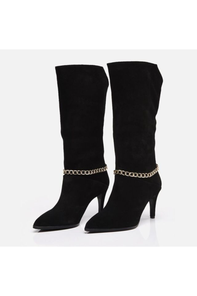 Genuine Leather Black Women's Boots