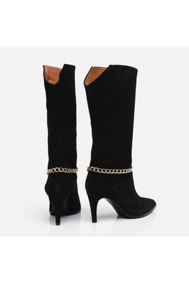Genuine Leather Black Women's Boots