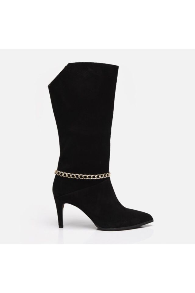 Genuine Leather Black Women's Boots