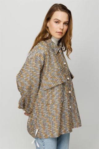 Ghisa Top Pocket Jacket MUSTARD SILVERY