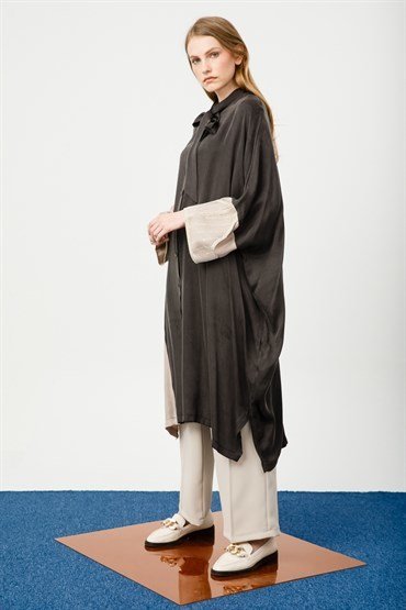 Sleeve Detailed Tunic BLACK