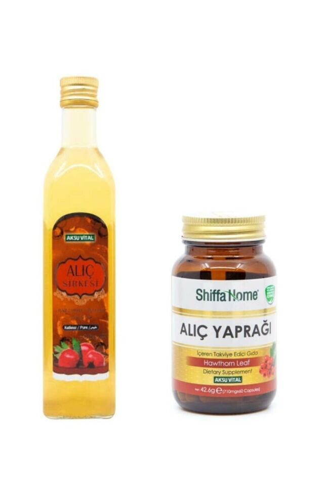 Alıç Sirkesi 500 ml + Alıç Yaprağı Kapsül 710 mg