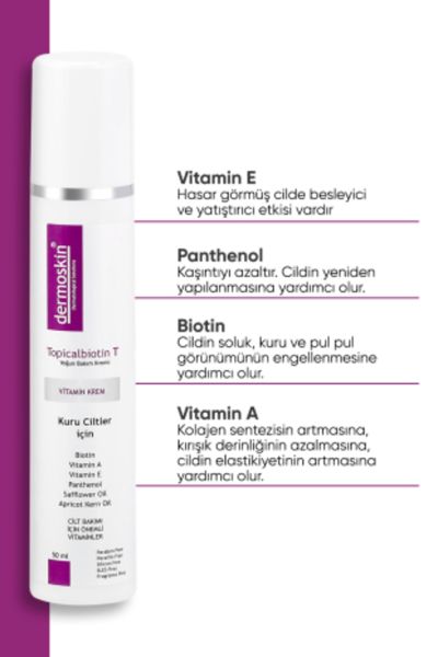 Dermoxin Topicalbiotin Care Cream for Dry Skin 50 ml