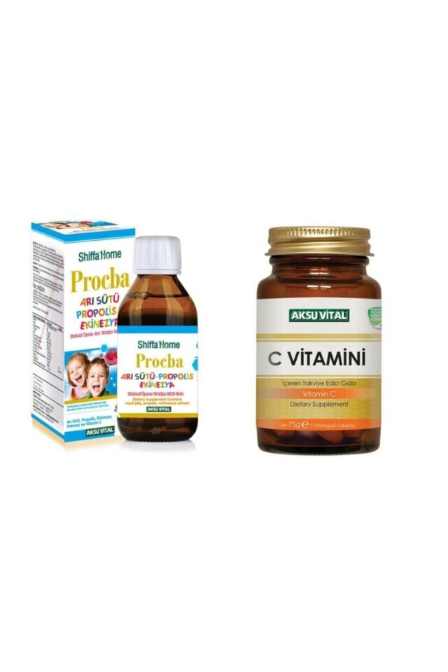 Procba Arı Sütü, Propolis, Ekinezya İçeren Takviye Edici Gıda & C Vitamini 1250mg 60 Tablet