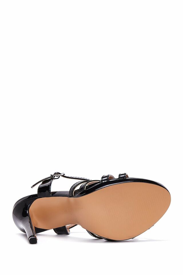 Women's Patent Leather Heeled Sandals