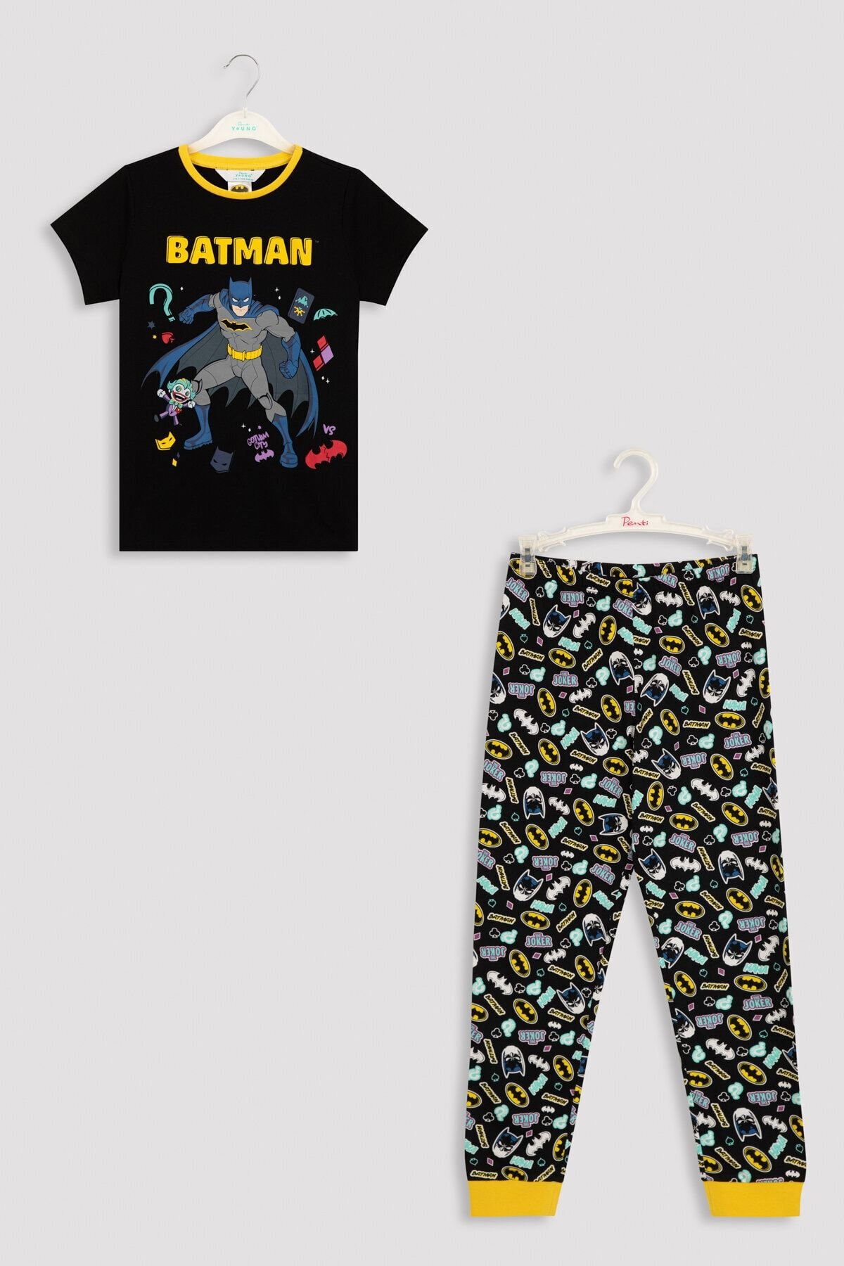 Black Lic Batman 2 Pack Pajamas Set
