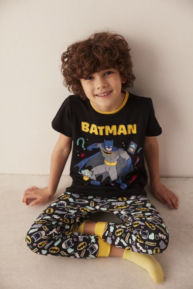 Black Lic Batman 2 Pack Pajamas Set