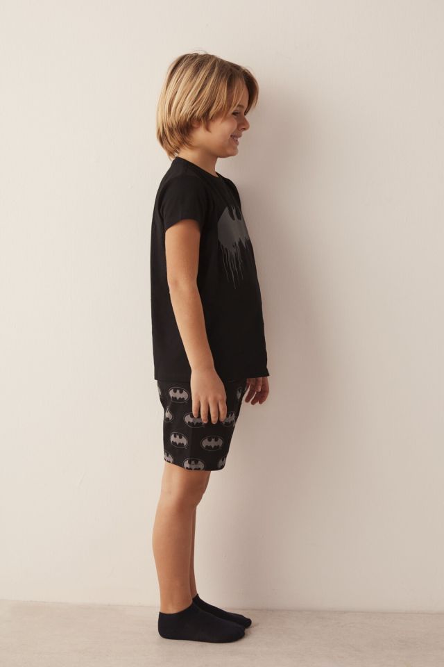 Siyah Batman Dad 2 Pack Pijama Takımı