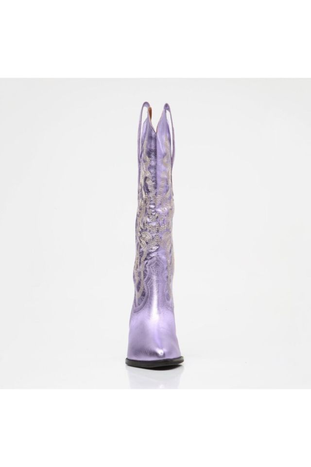 Genuine Leather Women's Boots Lilac