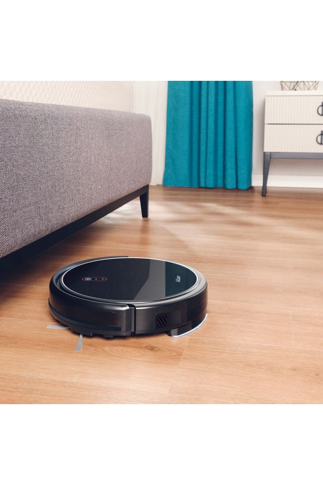 Robot Akıllı Süpürge Robotek X2 Akıllı Robot Süpürge Siyah