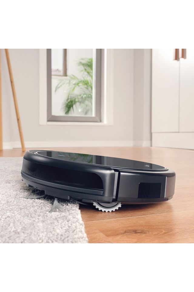 Robot Akıllı Süpürge Robotek X2 Akıllı Robot Süpürge Siyah