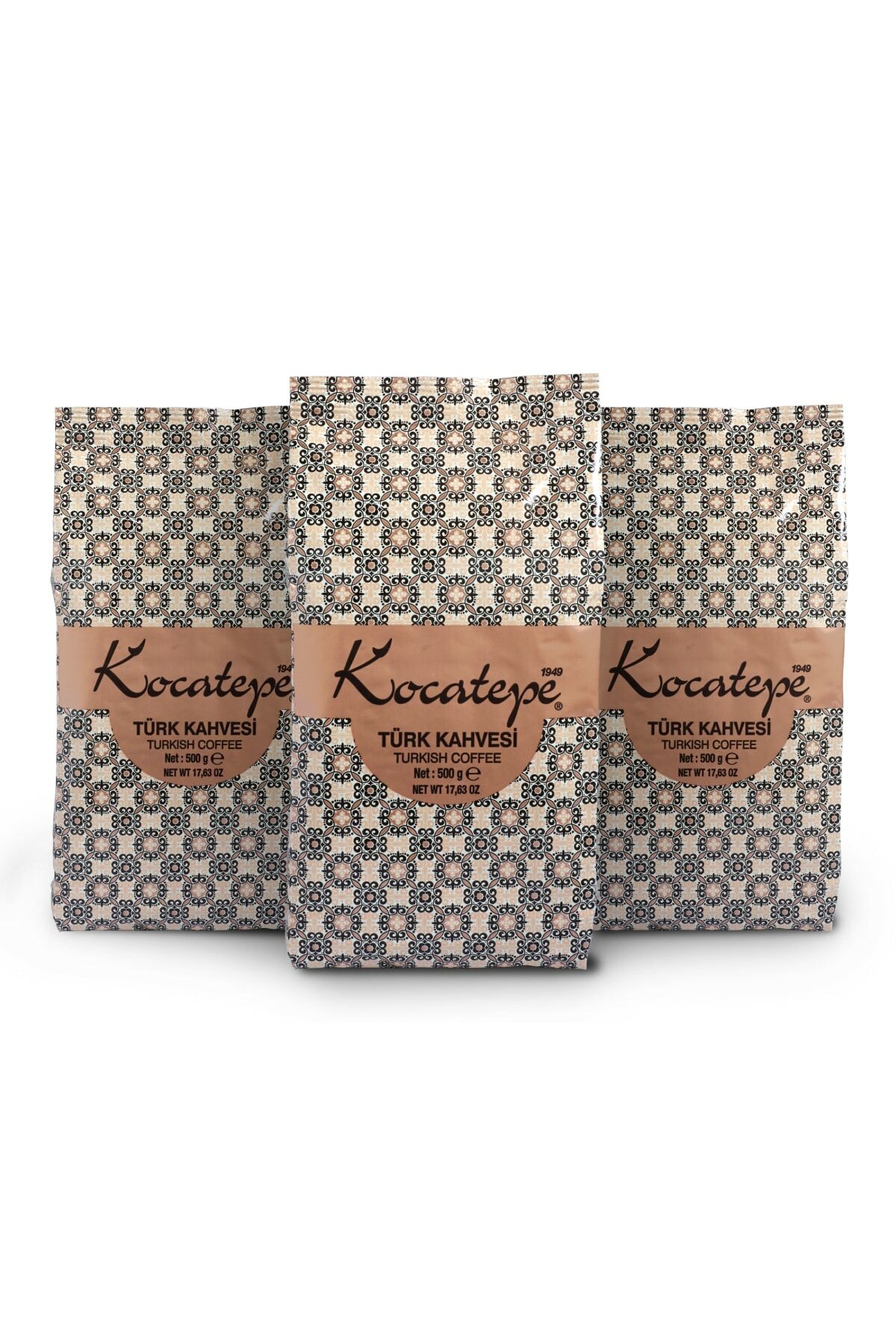 Kocatepe Turkish Coffee 500 grams Foil X 3-Pack