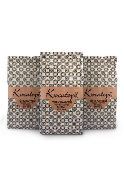 Kocatepe Turkish Coffee 500 grams Foil X 3-Pack