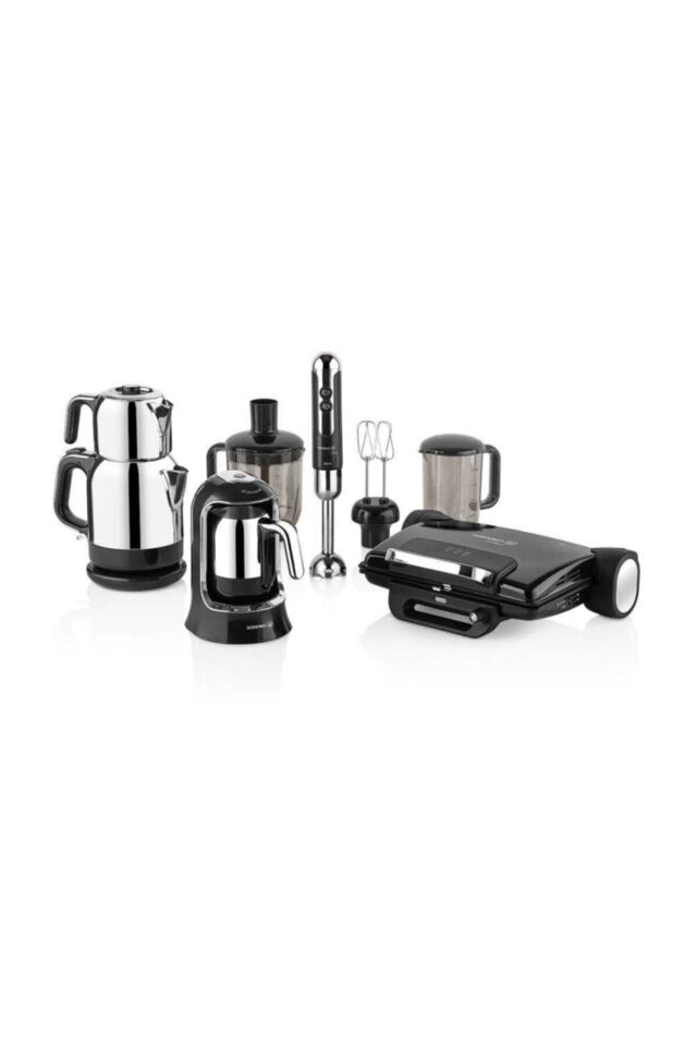 Nero 14 Piece Electro Set Dowry Set Black