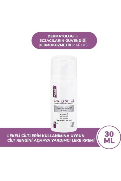 Celeritt Sph 25 Leke Karşıtı Bakım Kremi 30ml