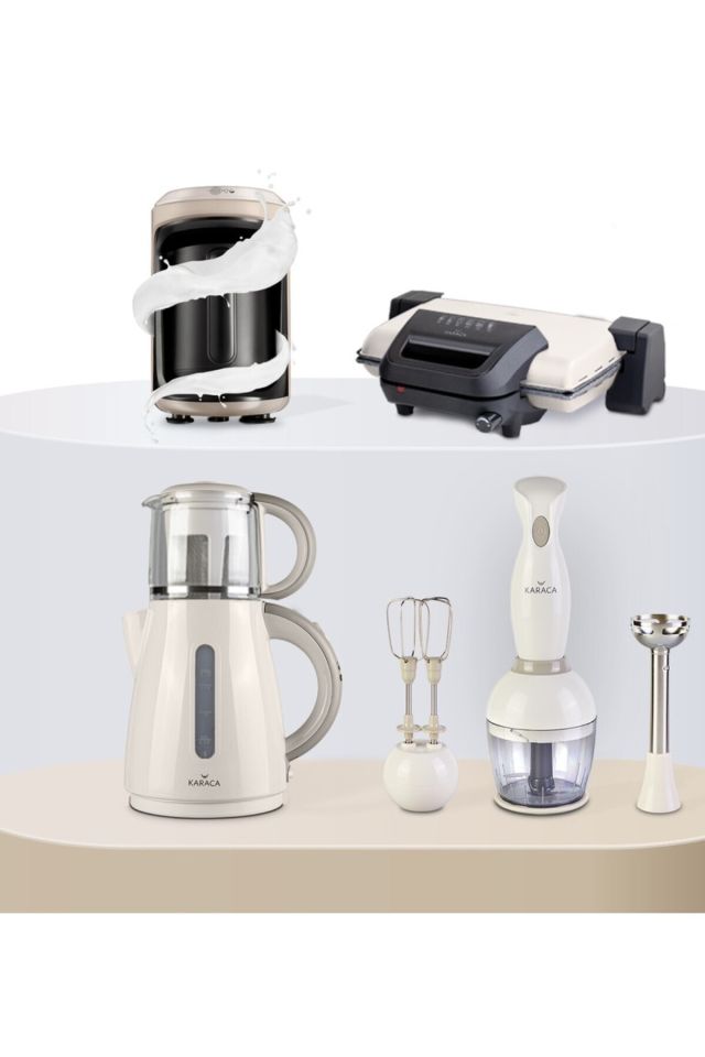 Gourmet Latte Marriage Package Toaster Coffee Maker Tea Maker Blender Set