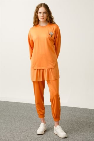 Ghisa Şifon Detaylı Sweat Shirt Pantolon Takımı MANGO