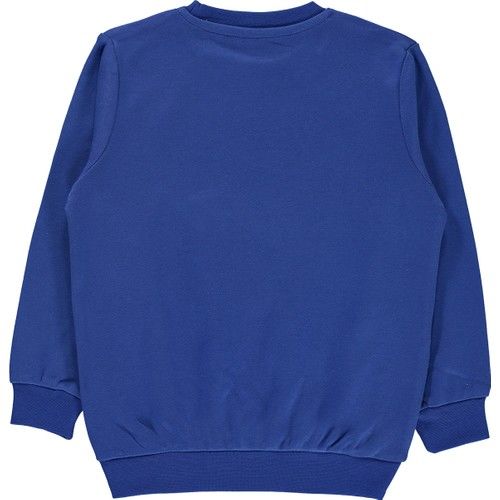Erkek Çocuk Sweatshirt 2-5 Yaş Saks Mavisi