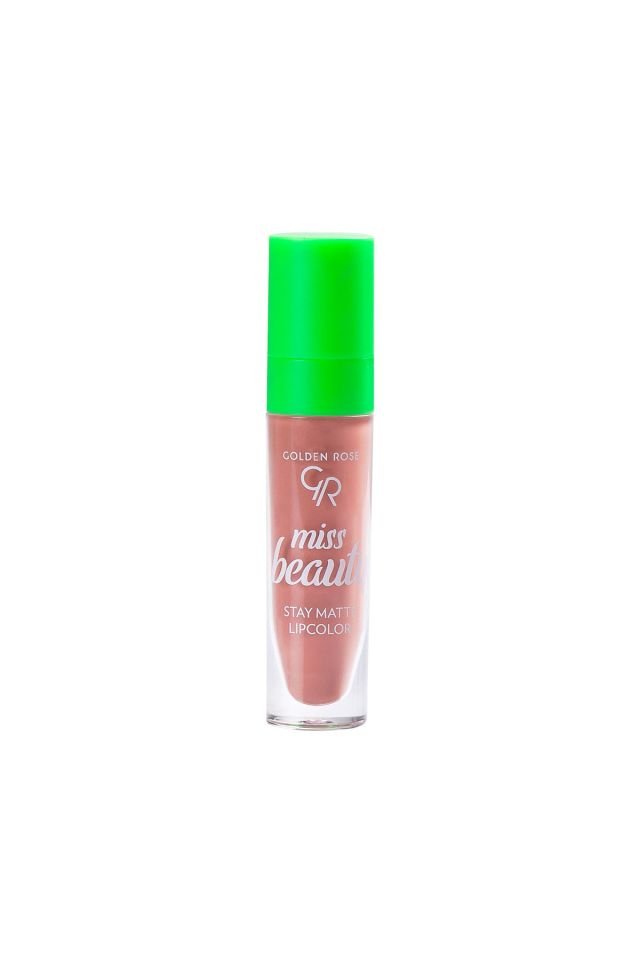 Dudak Likit Mat Ruj - Gr Mıss Beauty Stay Matte Lipcolor No:02 Warm Kiss