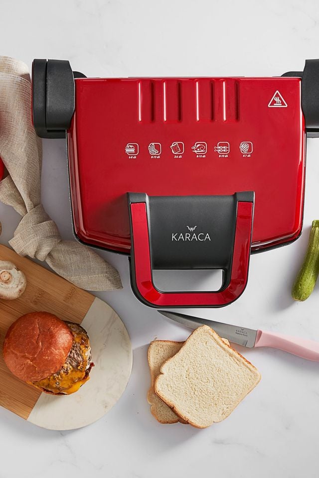 Future Granit Kırmızı Izgara Ve Tost Makinesi 1800w