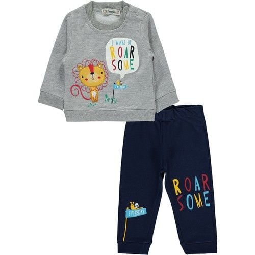 Pengim Baby Boy Suit 6-18 Months Gray
