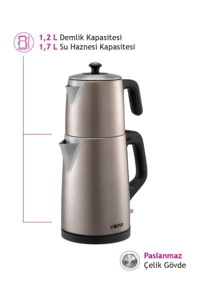 AL 795 D Inox Beige Tea Maker
