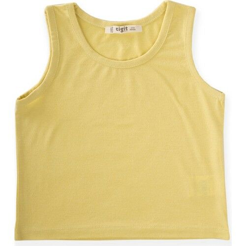 Zero Sleeve T-Shirt Ages 1-8 Light Yellow