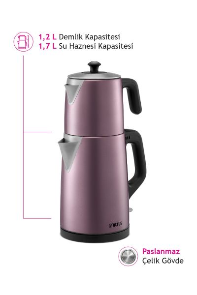 Altus E AL 795 P Inox Pembe Çay Makinesi