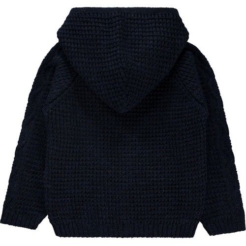 Boys Hooded Cardigan Ages 2-5 Navy Blue